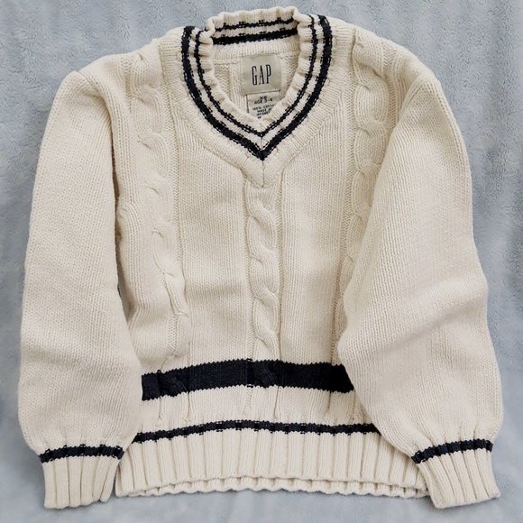 GAP Other - Gap Kids 100% Cotton Cable Knit Pullover Fisherman Sweater XS Youth Age 3-4